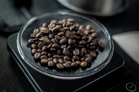 dark roasted coffee bean